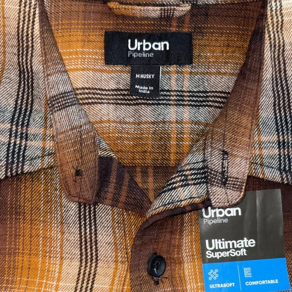 Urban pipeline Plaid Flannel Shirt